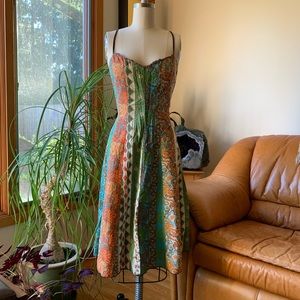70s vintage boho sundress
